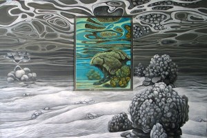 Peinture sub-aquatique de Malvina, peintre en immersion